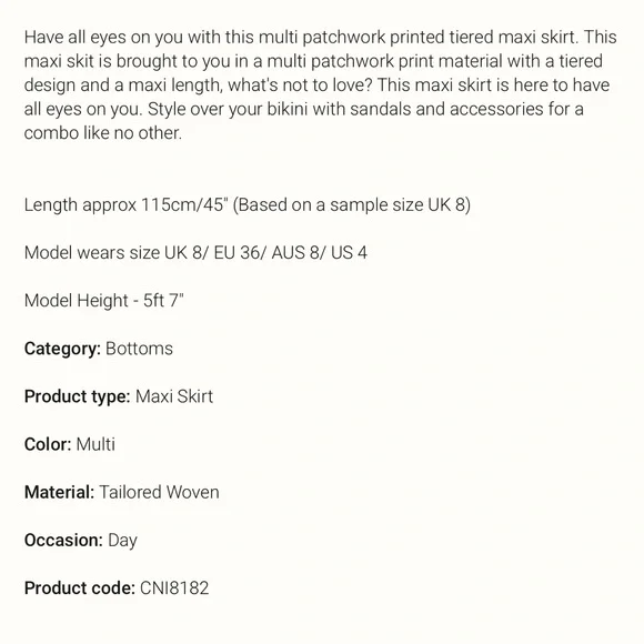 Colorful Ruffled Swim Skirt - Picture 4 of 4